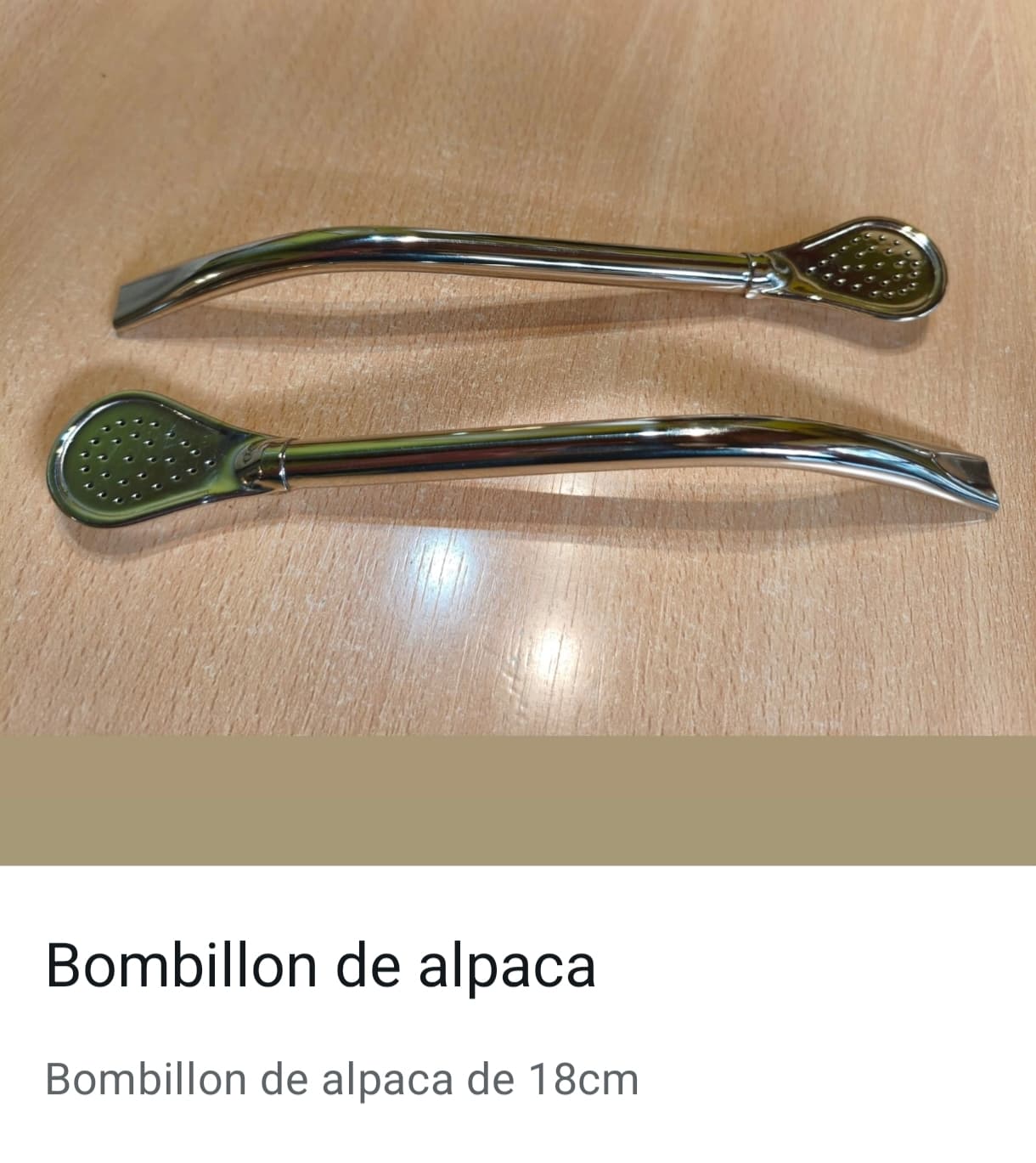 Bombilla de alpaca 8mm